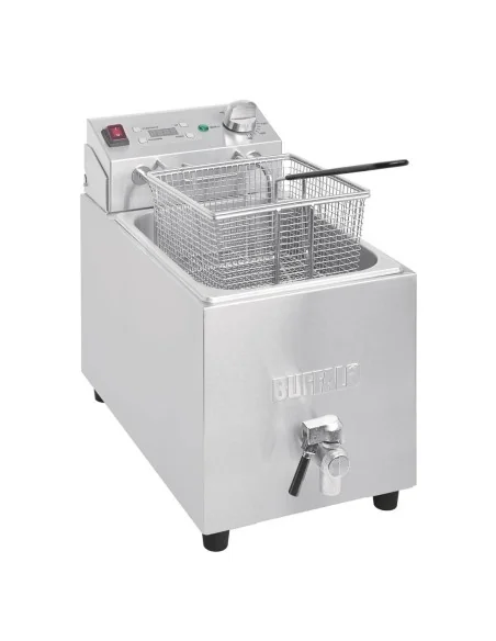 Friteuse simple Buffalo - 1 x 8L 2,9kW avec minuterie