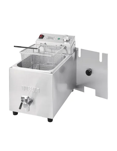 Friteuse simple Buffalo - 1 x 8L 2,9kW avec minuterie