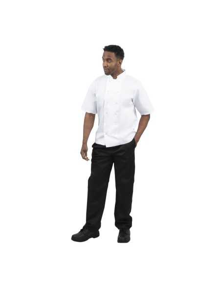 Veste de cuisine Whites Boston manches courtes blanche XL