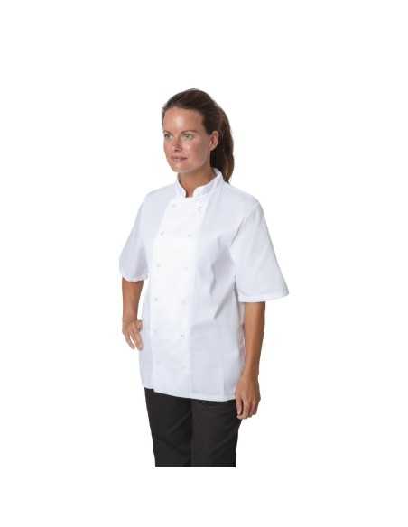 Veste de cuisine Whites Boston manches courtes blanche XL