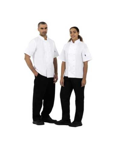 Veste de cuisine Whites Boston manches courtes blanche XL