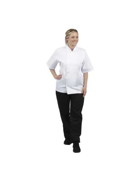Veste de cuisine mixte Whites Boston manches courtes blanche XS