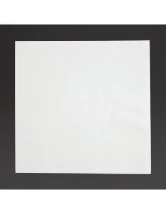 Serviettes snacking 2 plis pliage 1/4 Fiesta Recyclable 330mm blanches (lot de 2000)