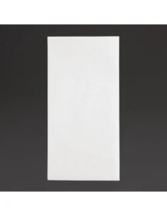 Serviettes dîner 2 plis format 1/8 Fiesta Recyclable 400mm blanches (lot de 2000)