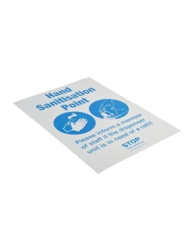 Autocollant Gel hydroalcoolique à votre disposition format A5