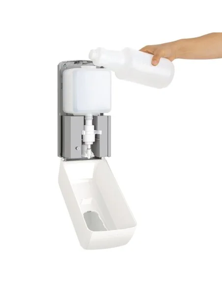 Distributeur automatique spray de savon et désinfectant pour les mains Jantex 1L