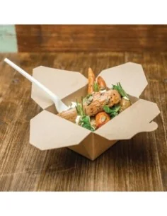 Boîtes alimentaires en carton compostable Vegware No.1 700ml (lot de 450) 2