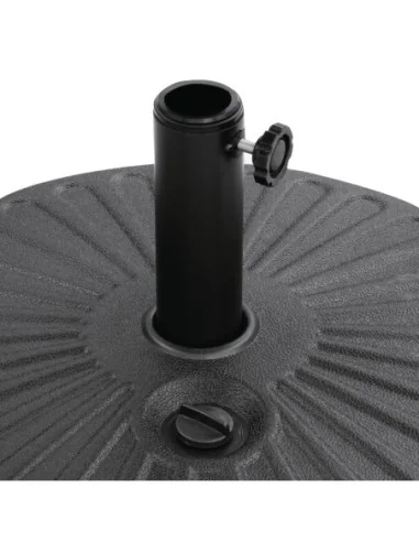 Pied de parasol noir 20L