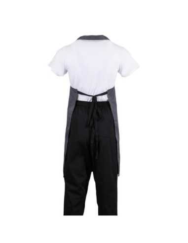 Tablier bavette Whites polyester-coton anthracite