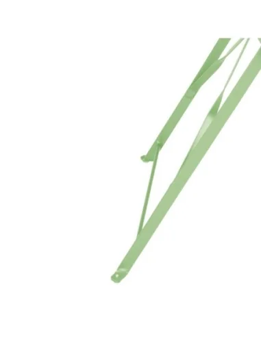 Table de terrasse carrée pliante en acier Bolero vert clair 595 mm