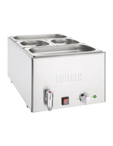 Bain-marie avec robinet et bacs Buffalo