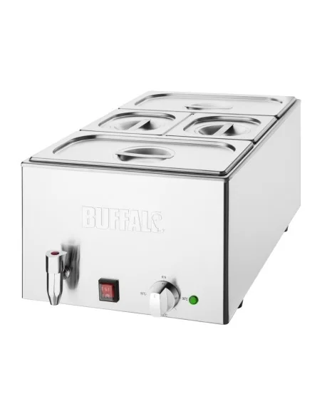 Bain-marie avec robinet et bacs Buffalo