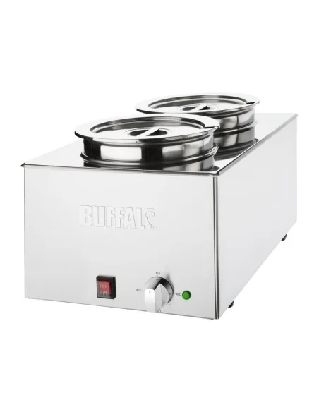 Bain-marie avec pots ronds Buffalo