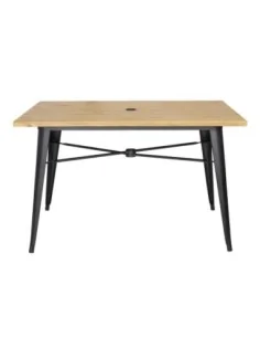 Table d'extérieur Bolero 120x76x75cm bois clair 2