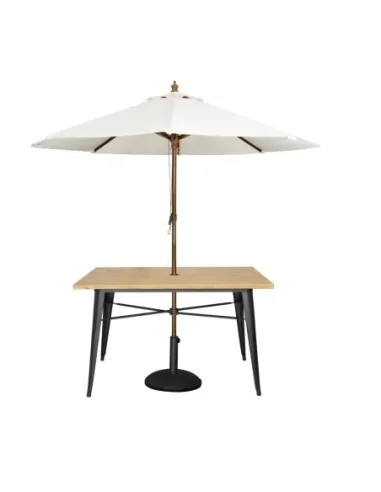 Table d'extérieur Bolero 120x76x75cm bois clair