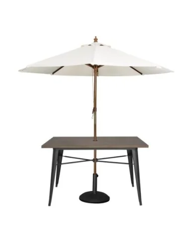 Table d'extérieur Bolero 120x76x75cm bois noir