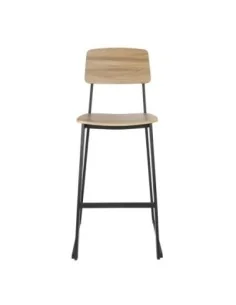 Tabourets hauts d'intérieur en bois Bolero Beaufort (lot de 2) 2