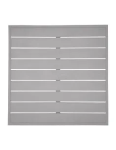 Plateau de table carré en aluminium Bolero gris clair 700 mm