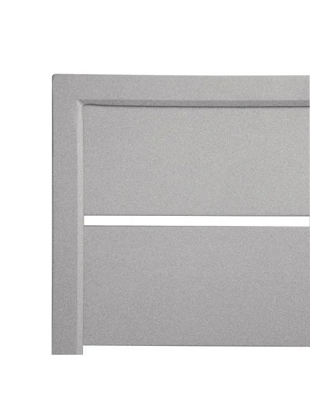 Plateau de table carré en aluminium Bolero gris clair 700 mm