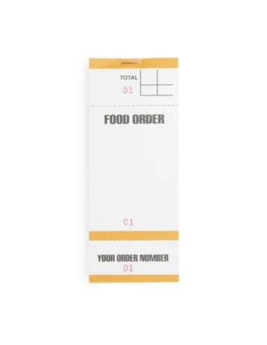 Carnets de commande feuilles simples avec numéros détachables (lot de 50)