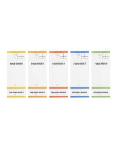 Carnets de commande feuilles simples avec numéros détachables (lot de 50)