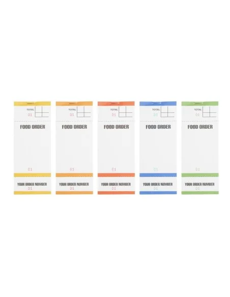 Carnets de commande feuilles simples avec numéros détachables (lot de 50)