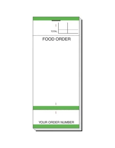 Carnets de commande feuilles simples avec numéros détachables (lot de 50)