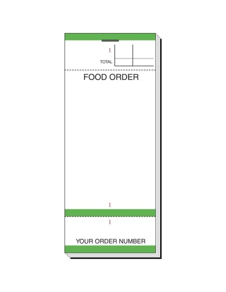 Carnets de commande feuilles simples avec numéros détachables (lot de 50)