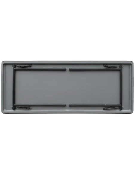 Table rectangulaire pliante grise en ABS Bolero 1520mm