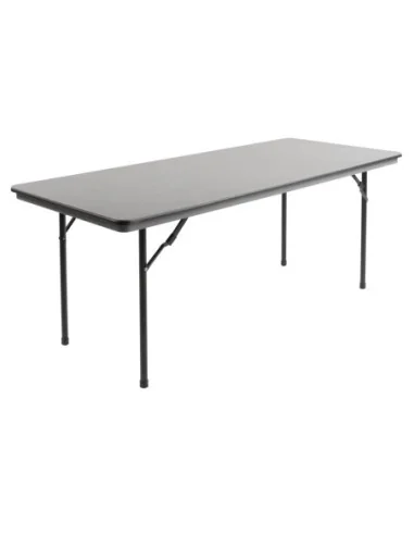Table rectangulaire pliante grise en ABS Bolero 1830mm