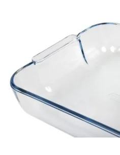 Plat carré en verre Pyrex 210mm 2