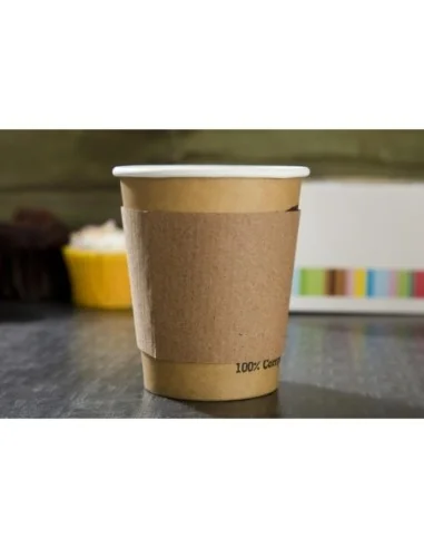 Bagues anti chaleur pour gobelets 227ml x1000