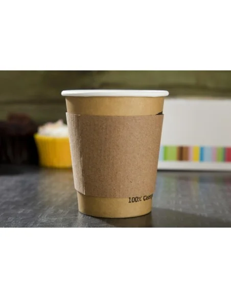 Bagues anti chaleur pour gobelets 227ml x1000