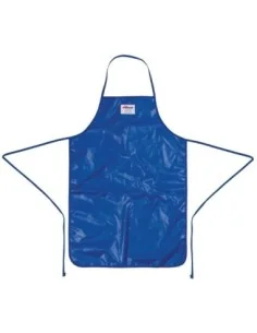 Tablier bavette en nylon Burnguard QuicKlean bleu 2
