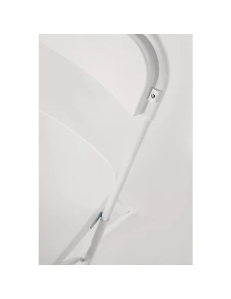 Chaises pliantes Bolero blanches (Lot de 10)