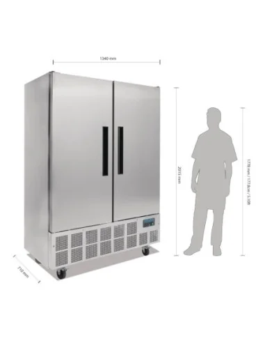 Armoire réfrigérée positive 2 portes 960L Polar Série G