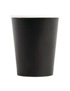 Gobelets boissons chaudes paroi simple Fiesta Recyclable noirs 230ml (lot de 50) 2