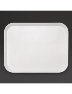 Plateau self-service en fibre de verre Olympia Kristallon gris clair 355 x 460mm