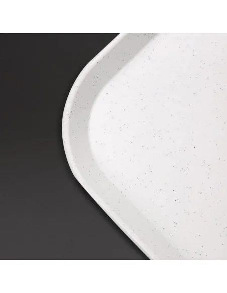 Plateau self-service en fibre de verre Olympia Kristallon gris clair 355 x 460mm