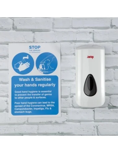 Distributeur de savon et gel désinfectant pour les mains Jantex 900ml