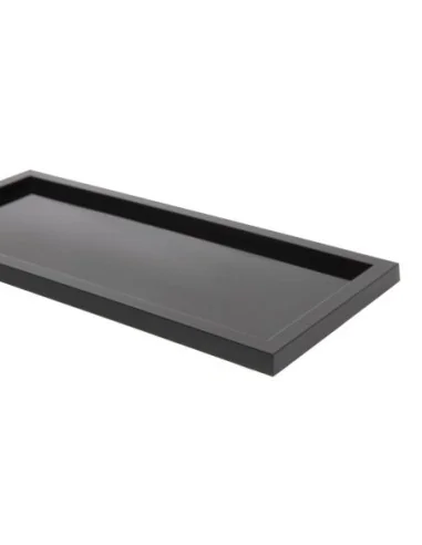 Présentoir de salle de bain noir