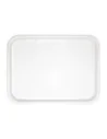 Plateau fast food en plastique Olympia Kristallon blanc 345 x 265mm