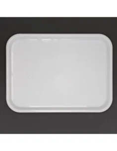 Plateau fast food en plastique Olympia Kristallon blanc 345 x 265mm 2