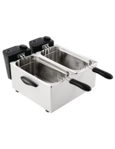 Friteuse de comptoir double Caterlite peu intensive 2x 3,5L