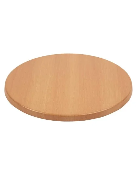 Plateau de table rond Bolero effet hêtre 600mm