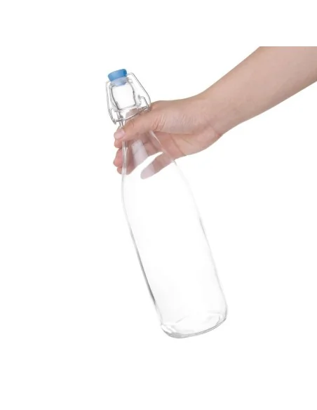 Bouteille d'eau en verre Olympia 1L (Lot de 6)