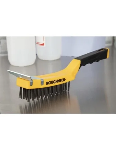 Brosse pour grill avec racloir