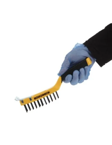 Brosse pour grill avec racloir