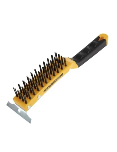 Brosse pour grill avec racloir