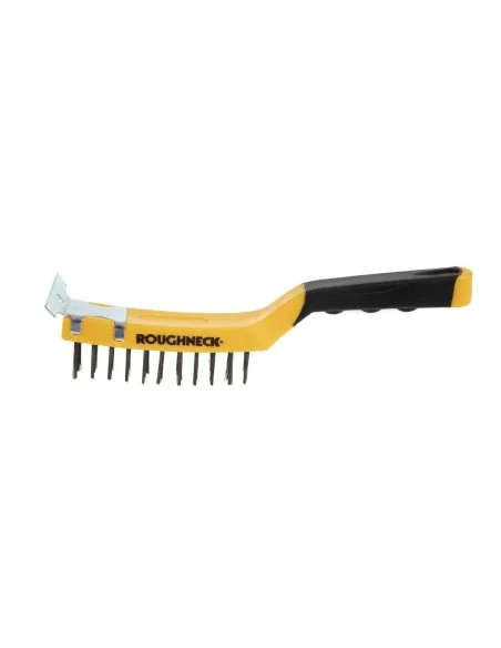 Brosse pour grill avec racloir
